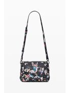 Desigual fedeles fonott válltáska virágos fekete 
