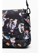 Desigual fedeles fonott válltáska virágos fekete 
