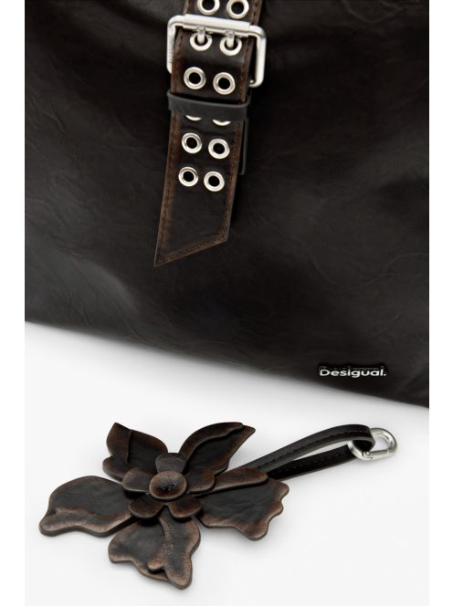 Desigual 3 részes hátizsák virággal sötét barna