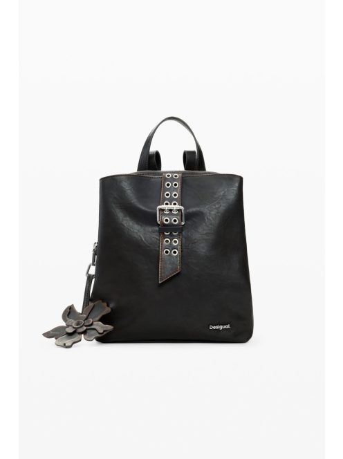 Desigual 3 részes hátizsák virággal sötét barna