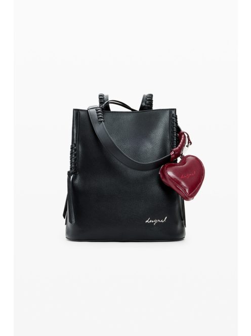 Desigual hátizsák és/vagy válltáska fonott széllel fekete