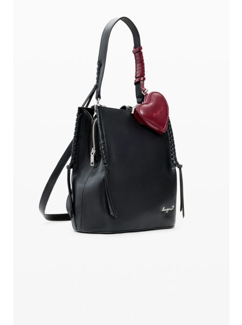 Desigual hátizsák és/vagy válltáska fonott széllel fekete