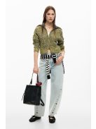 Desigual hátizsák és/vagy válltáska fonott széllel fekete