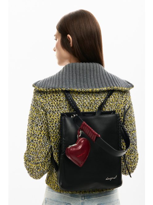 Desigual hátizsák és/vagy válltáska fonott széllel fekete