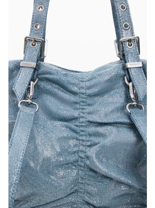 Desigual farmer kézitáska és/vagy hátizsák csillogós farmer kék