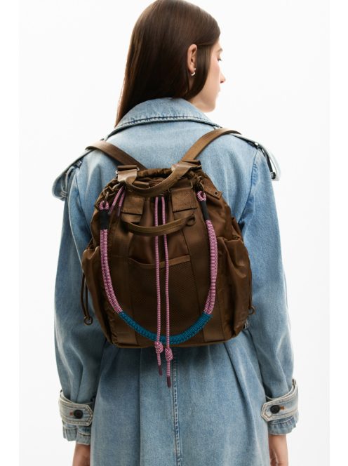 Desigual vászon hátizsák és/vagy válltáska barna 