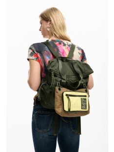   Desigual nagy VOYAGER hátizsák és/vagy válltáska bővíthető khaki zöld