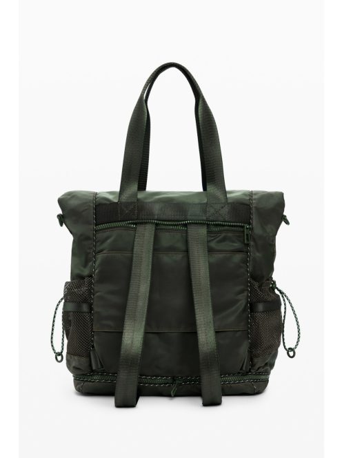 Desigual nagy VOYAGER hátizsák és/vagy válltáska bővíthető khaki zöld