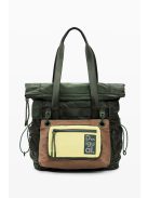 Desigual nagy VOYAGER hátizsák és/vagy válltáska bővíthető khaki zöld