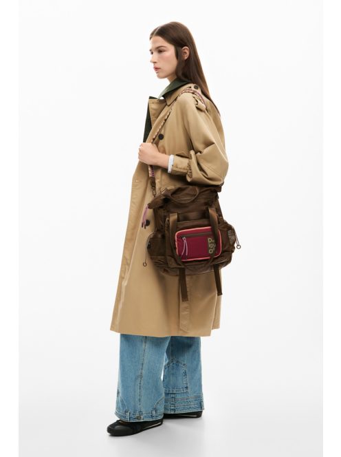 Desigual nagy VOYAGER hátizsák és/vagy válltáska bővíthető barna