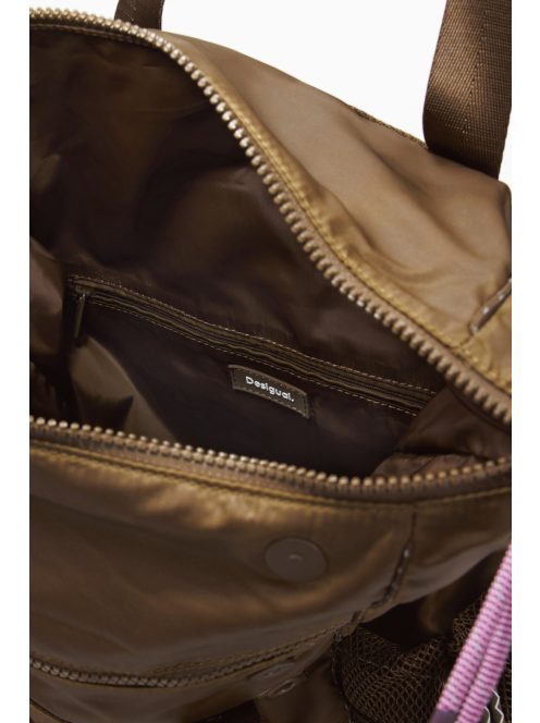 Desigual nagy VOYAGER hátizsák és/vagy válltáska bővíthető barna