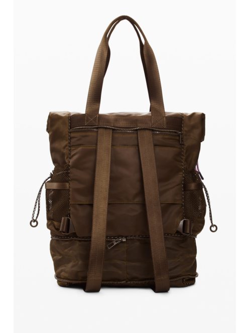 Desigual nagy VOYAGER hátizsák és/vagy válltáska bővíthető barna