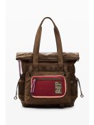 Desigual nagy VOYAGER hátizsák és/vagy válltáska bővíthető barna