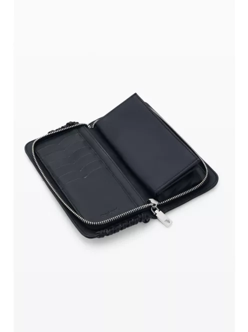 Desigual közepes cipzáras pénztárca fekete