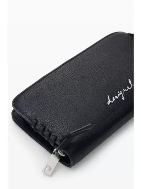 Desigual közepes cipzáras pénztárca fekete