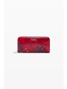 Desigal nagy pénztárca körbe cipzáras piros