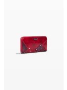 Desigal nagy pénztárca körbe cipzáras piros