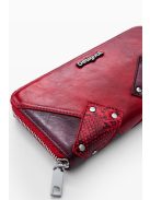 Desigal nagy pénztárca körbe cipzáras piros