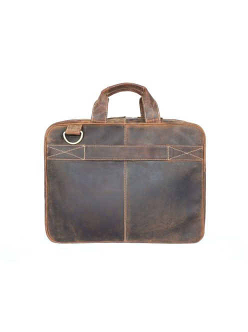 Giorgio Carelli zsírosbőr férfi laptoptáska vállra akasztahtó hosszúpánttal