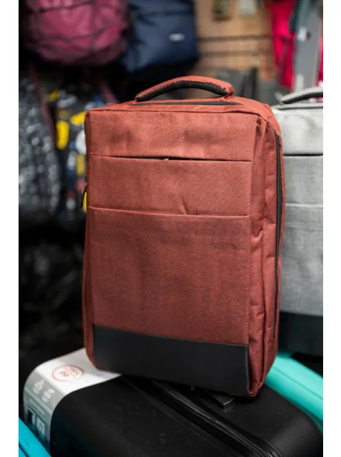 Kézipoggyász kabin USB hátizsák 20 x 30 x 40 bordó