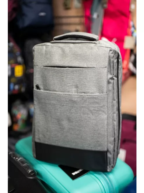 Kézipoggyász kabin USB hátizsák 20 x 30 x 40 elegáns szürke