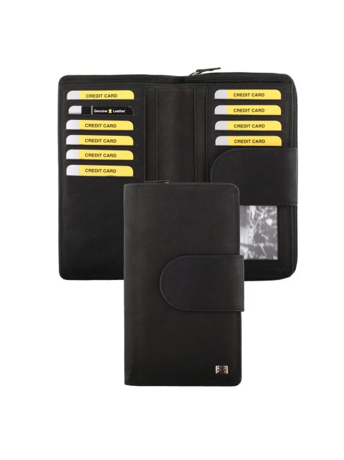 646590 012 Choice női bőr pénztárca fekete