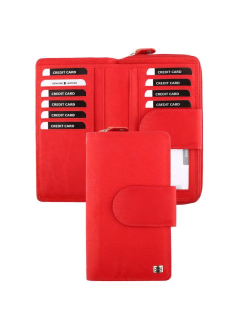 646590 013 Choice női bőr pénztárca piros