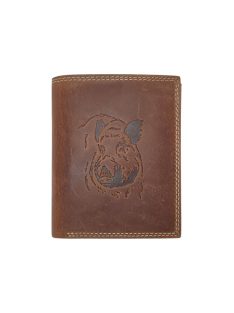   672772 561 Giorgio Carelli pénztárca barna vaddisznó (ÚJ)