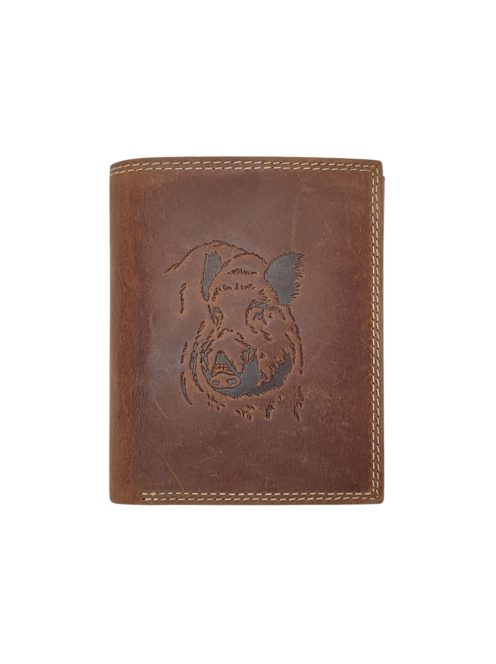 672772 561 Giorgio Carelli pénztárca barna vaddisznó (ÚJ)