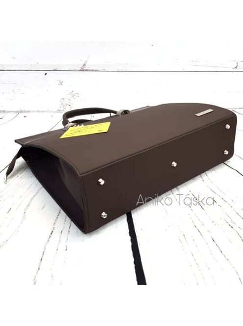 Bőr női aktatáska laptoptáska 17" Berkenye barna