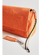 Desigual fedeles átvetős válltáska domború mandala mintás mandarin sárga