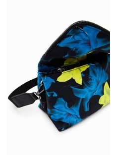 Desigual átvetős válltáska  nagy kék sárga virágokkal