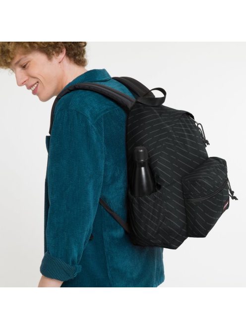 Eastpak Padded zippl egyszerű hátizsák kulacstartós laptoptartós geo csíkos