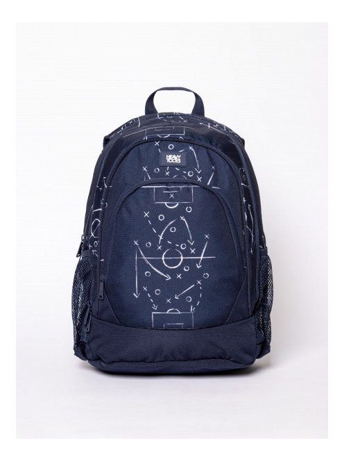 HeavyTools 3 zsebes hátizsák laptoptartós plusz biztonsági zsebes kulacstartós SOCCER