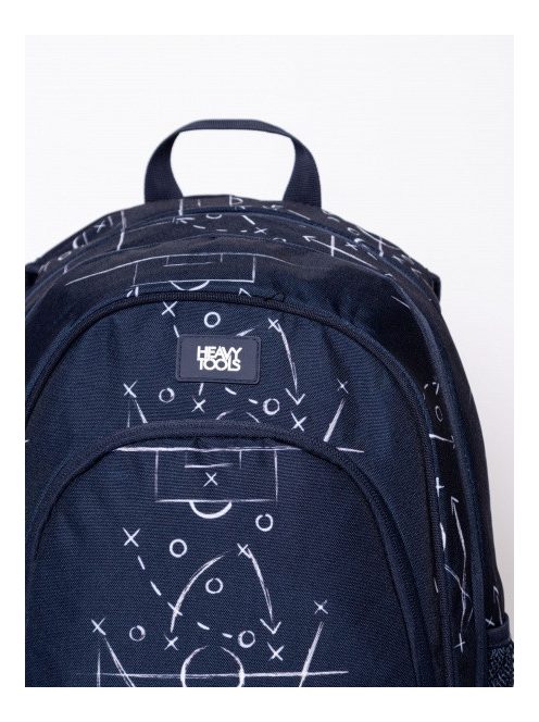 HeavyTools 3 zsebes hátizsák laptoptartós plusz biztonsági zsebes kulacstartós SOCCER