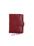 Puha bőr kártyatartó színes 51 piros