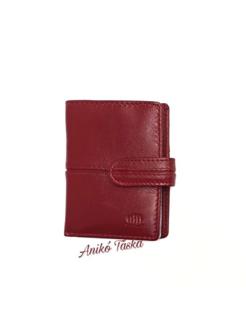 Puha bőr kártyatartó színes 51 piros