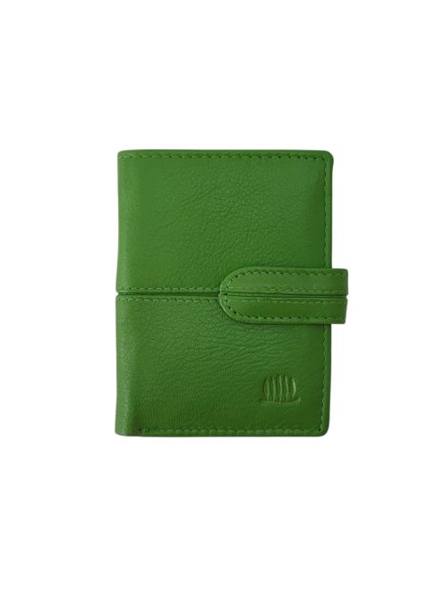 Puha bőr kártyatartó színes 51 zöld