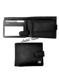 Kadro lapozós kártyatartós bőr férfi pénztárca fekete