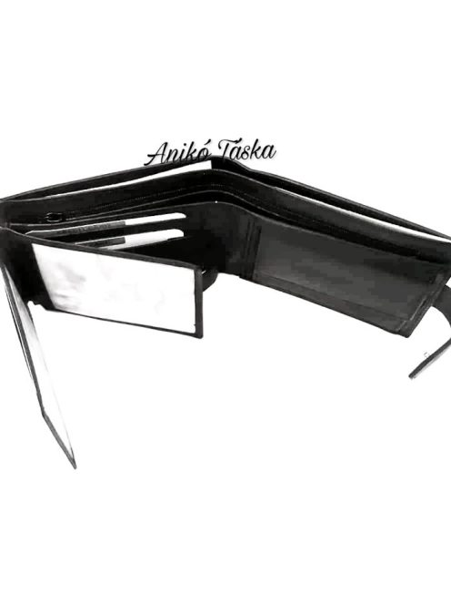 Kadro lapozós kártyatartós bőr férfi pénztárca fekete