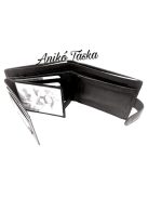 Kadro lapozós kártyatartós bőr férfi pénztárca fekete