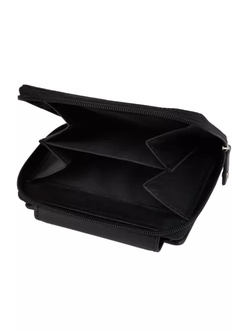 Choice női fekete bőr pénztárca