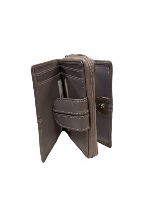 Carelli női pénztárca álló fazonú fényképtartós szürke