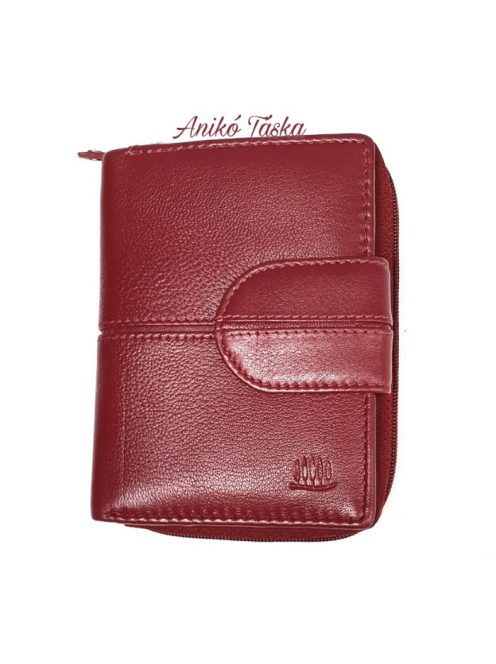 Kadro meggypiros bőr női pénztárca