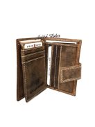 Kadro patentos zsírosbőr bankkártya tartó és pénztárca