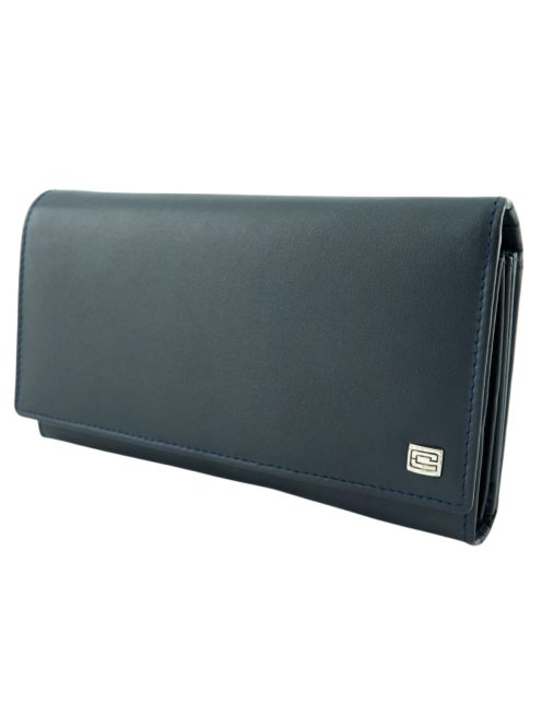 Női hosszú kék valódi bőr pénztárca-Choice