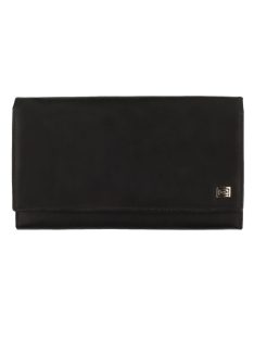 Női hosszú fekete valódi bőr pénztárca-Choice