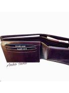 Férfi bőr pénztárca patentos barna Corvo Bianco