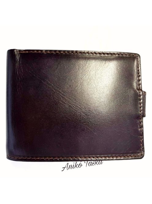 Férfi bőr pénztárca patentos barna Corvo Bianco