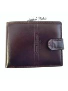 Férfi bőr pénztárca patentos barna Corvo Bianco